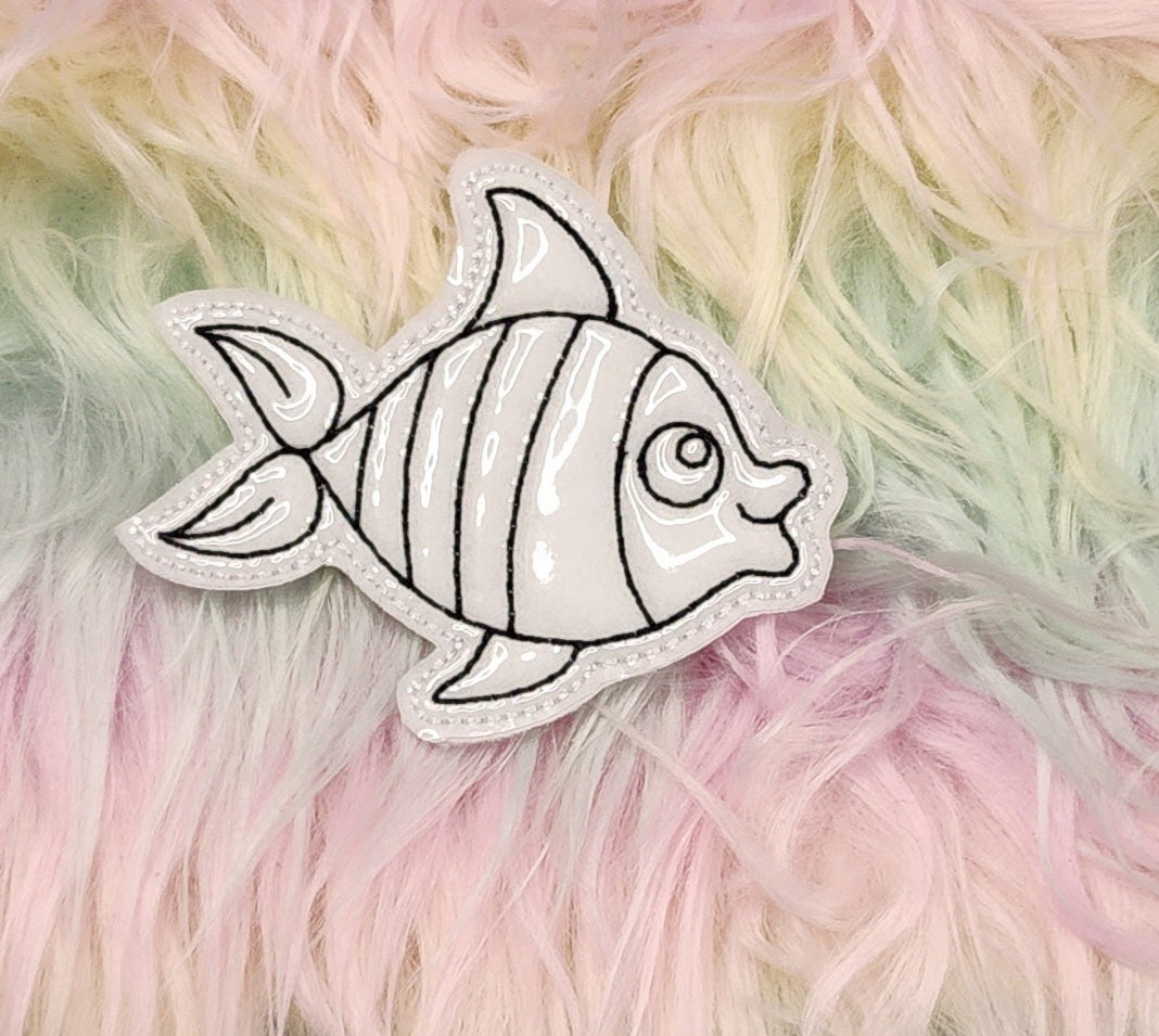 Striped Fish Coloring Doll