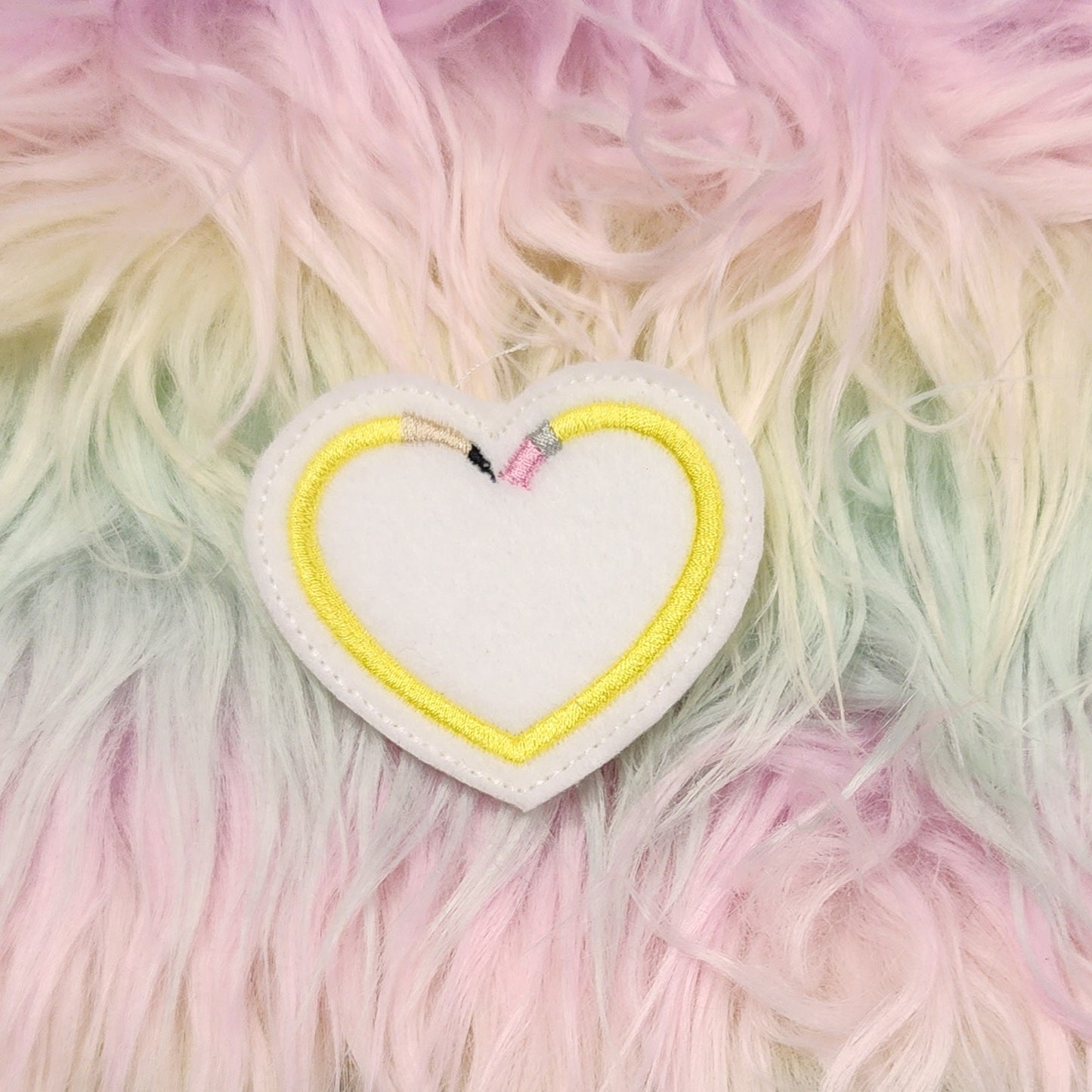 Pencil Heart Embroidery Design