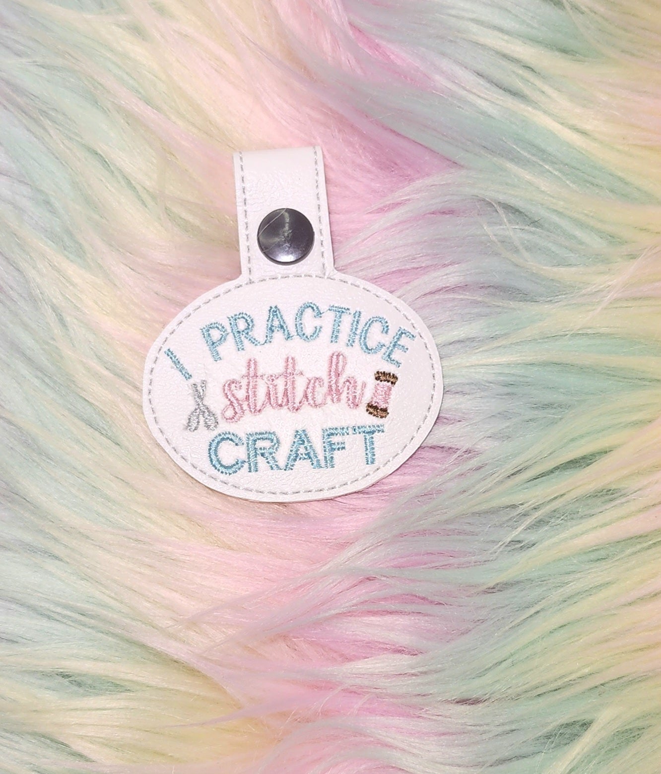 I Practice Stitch Craft Snap Tab