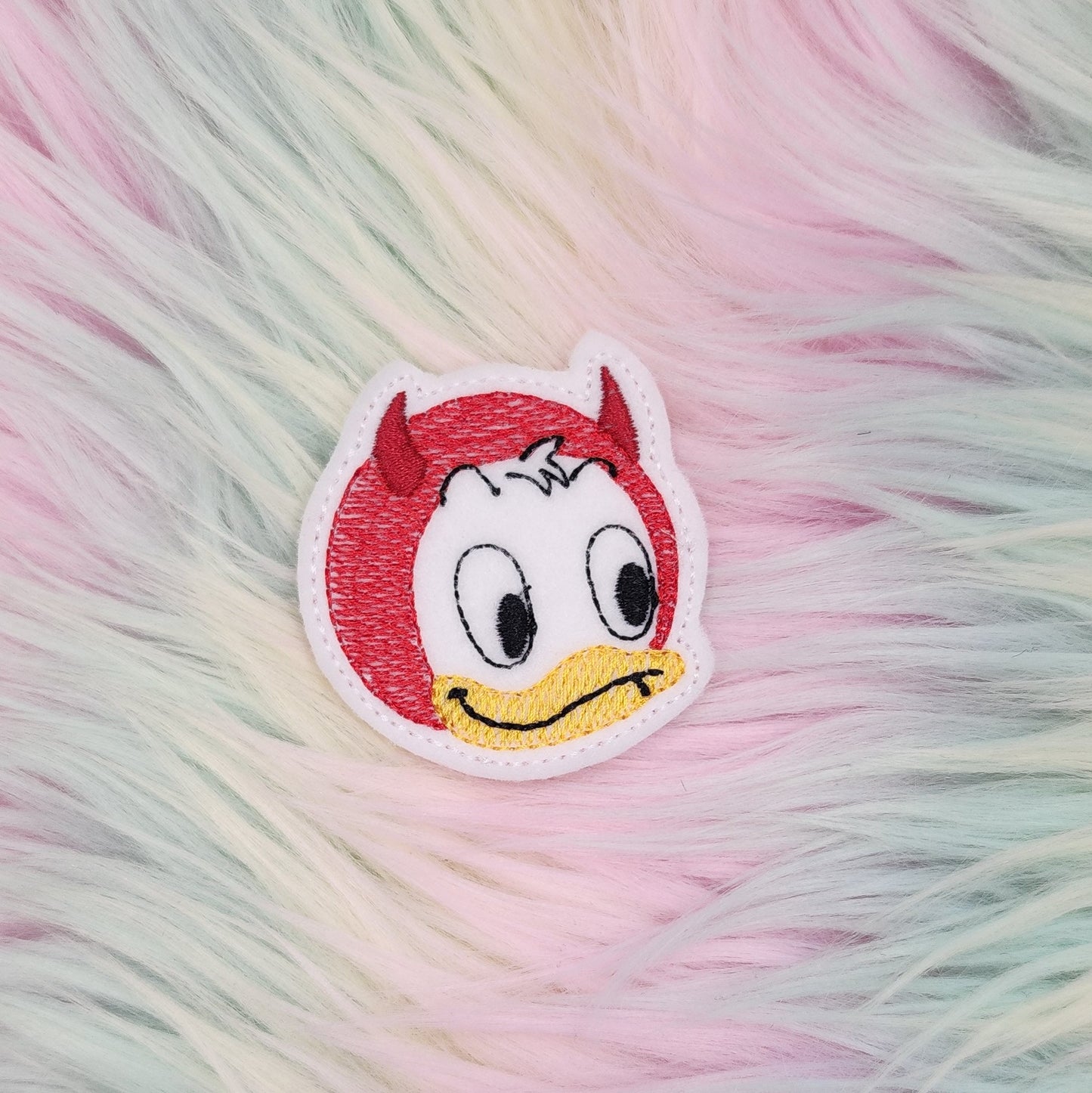 Devil Duck Embroidery Design