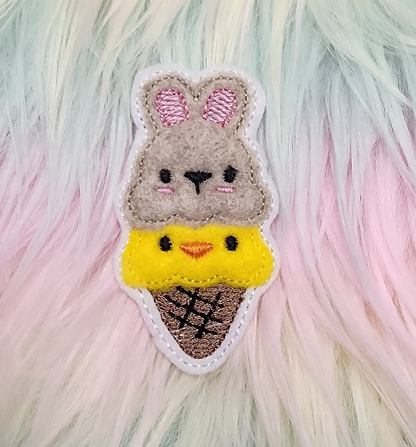 Bunny Cone Applique