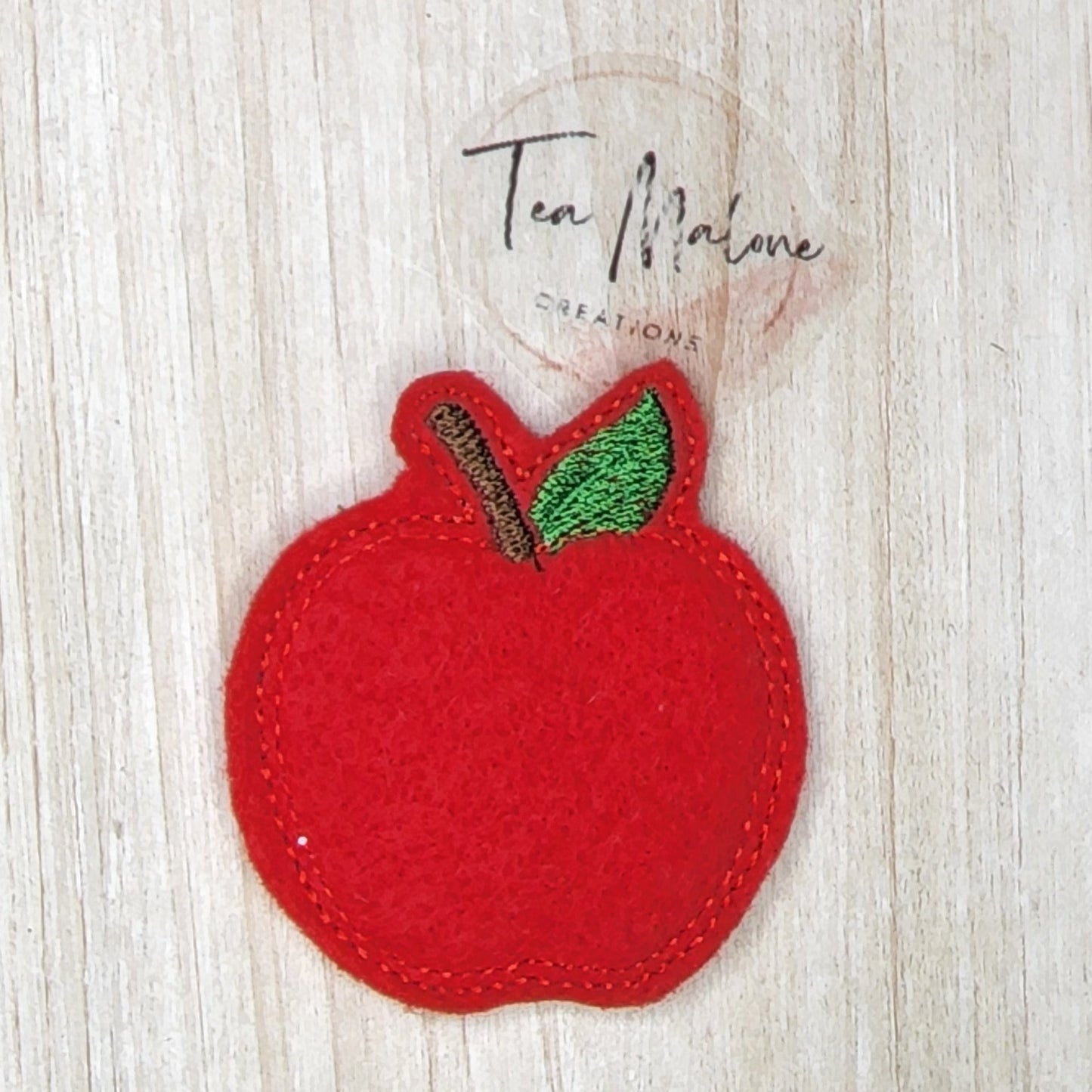 Apple Embroidery Design