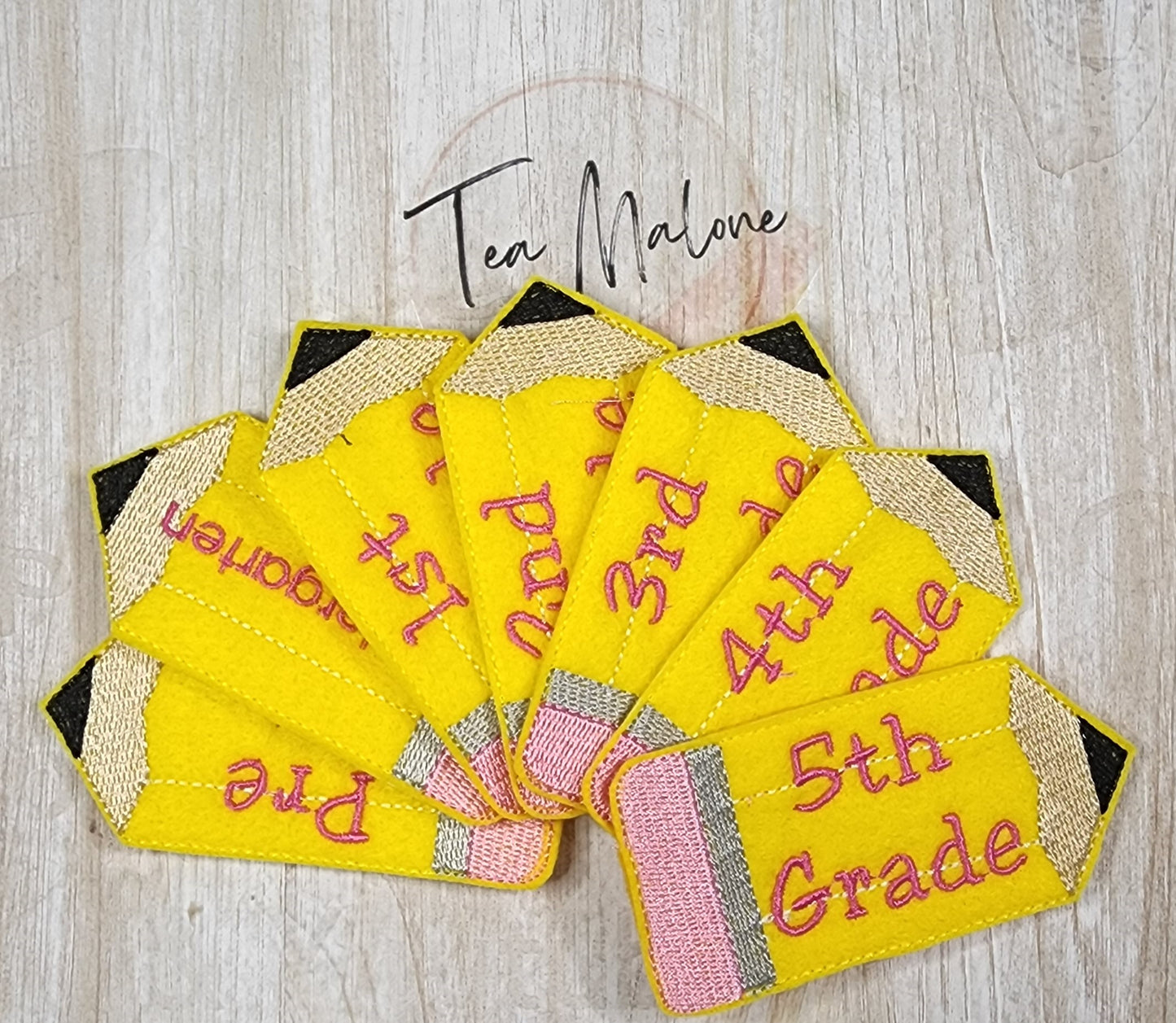 Pencil Headband Slider Embroidery Design