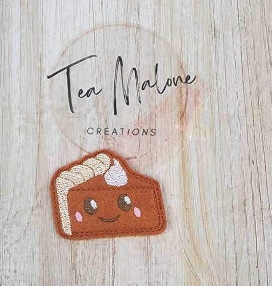 Kawaii Pumpkin Pie Embroidery Design