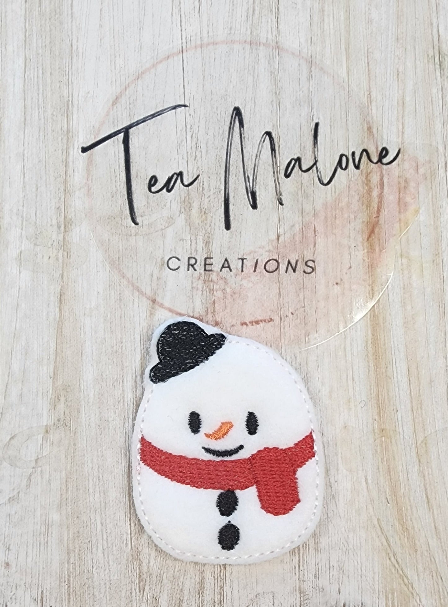 Squishy Snowman Embroidery Design