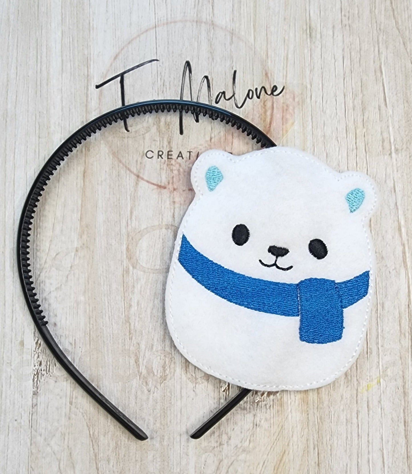 Squishy Polar Bear Headband Slider