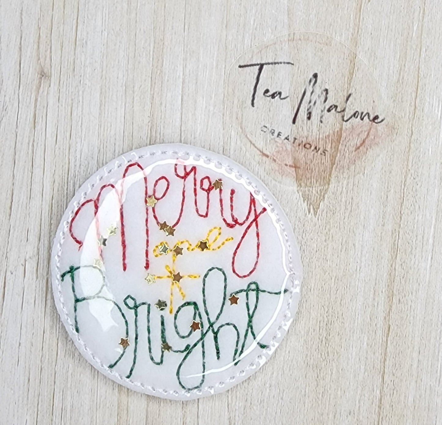 Merry and Bright Embroidery Design