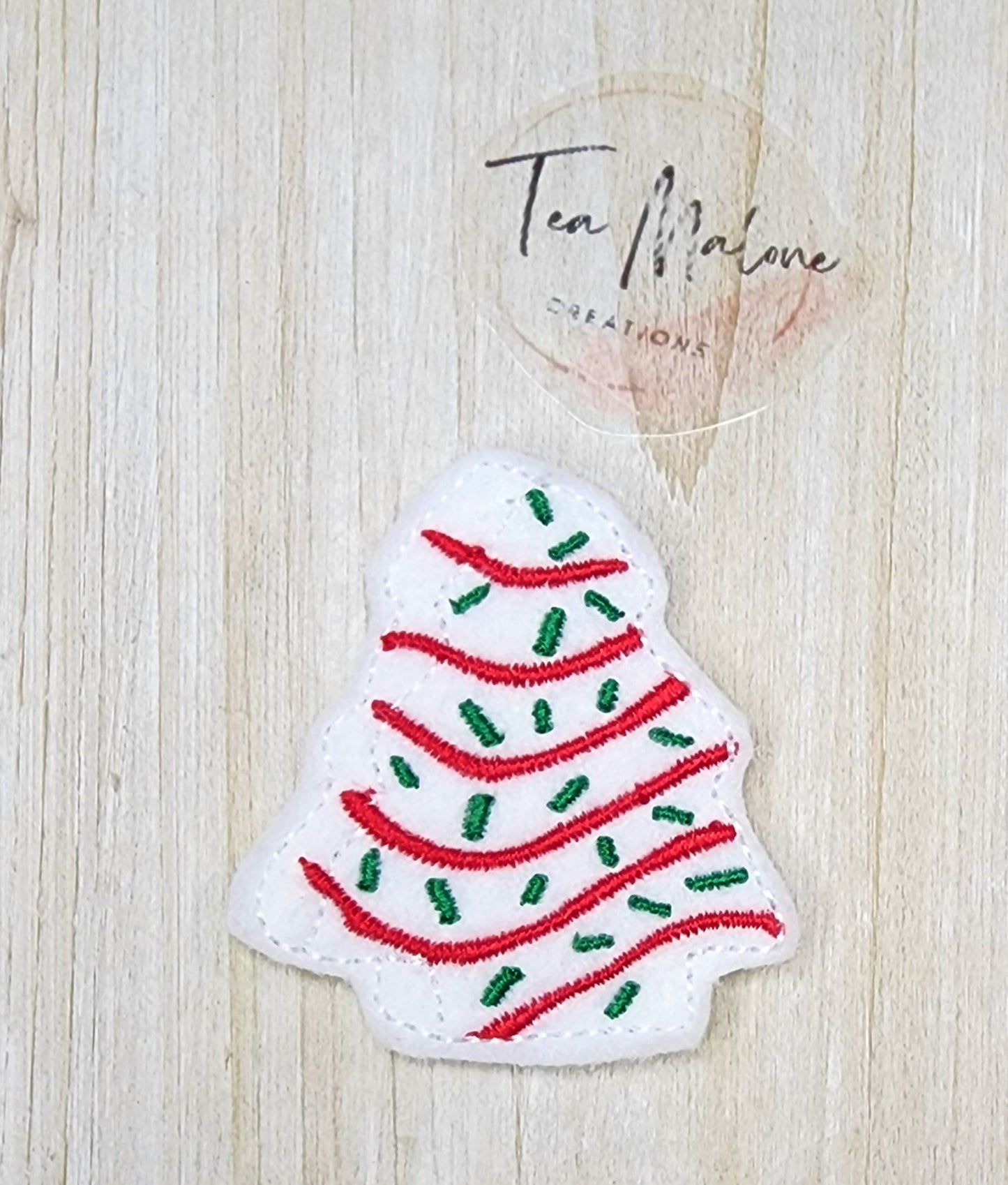 Christmas Cake Embroidery Design