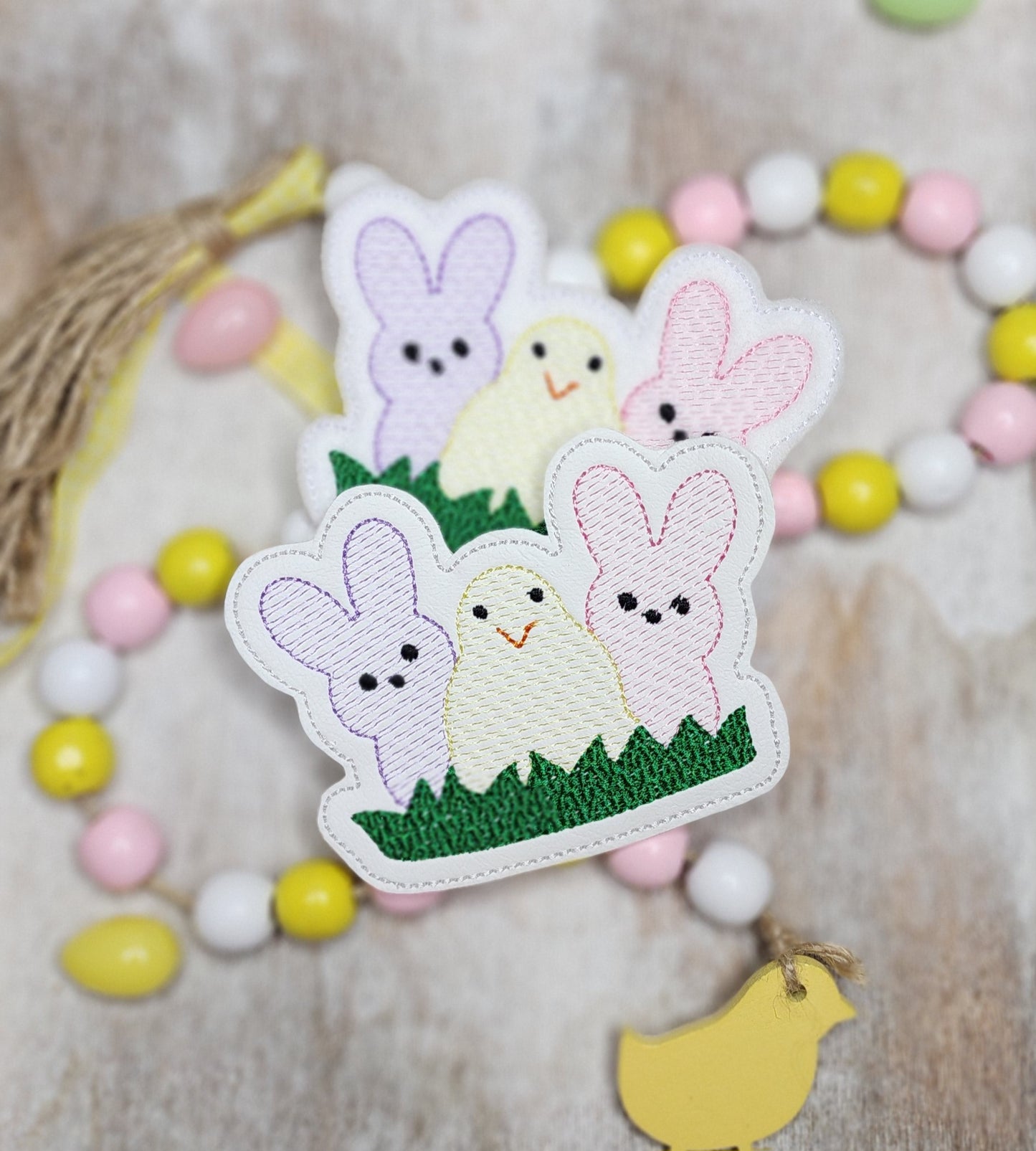 Marshmallow Trio Headband Slider Embroidery Design