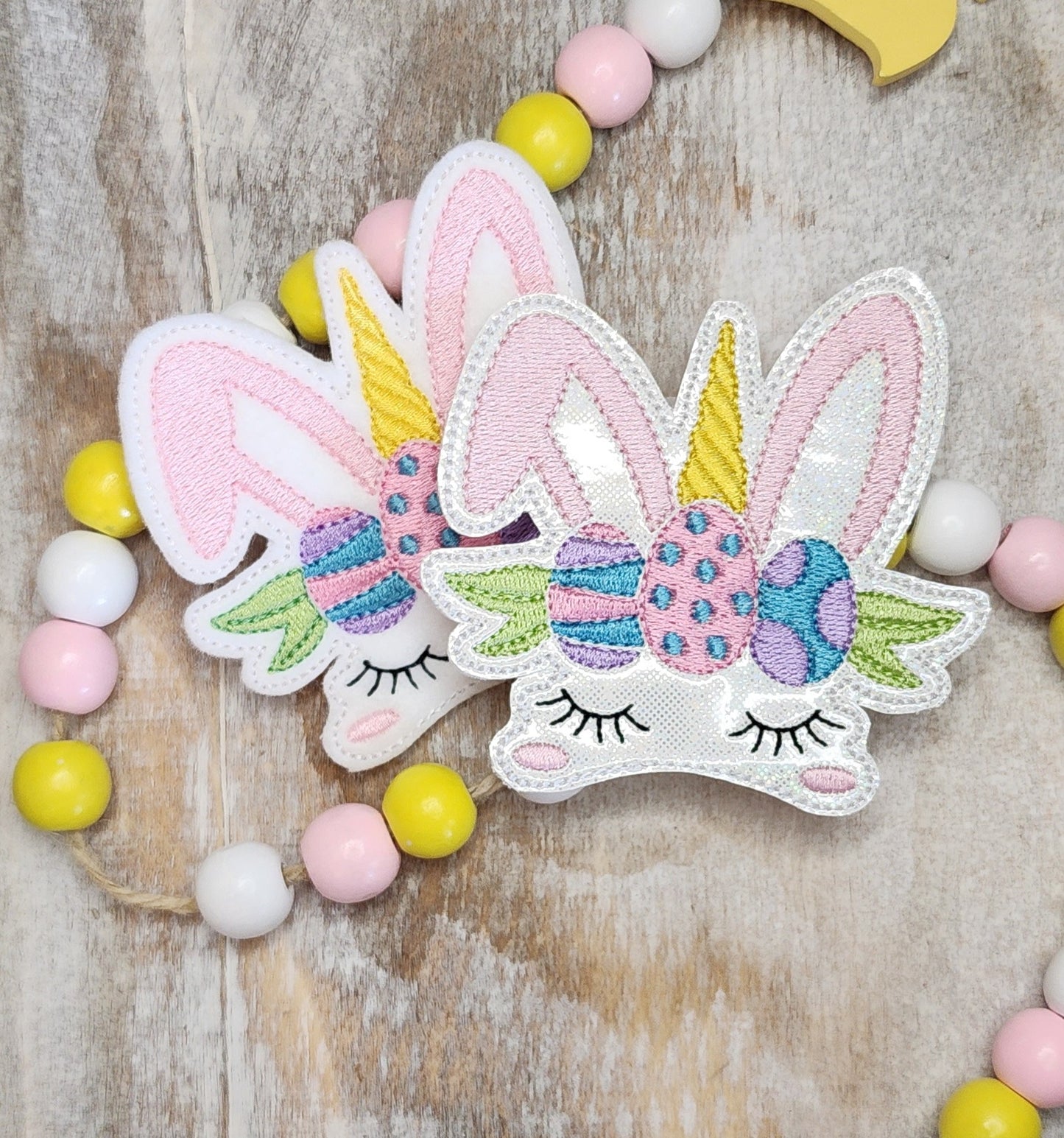 Bunnicorn Headband Slider Embroidery Design