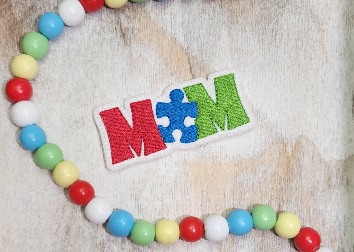 Autism Mom Embroidery Design