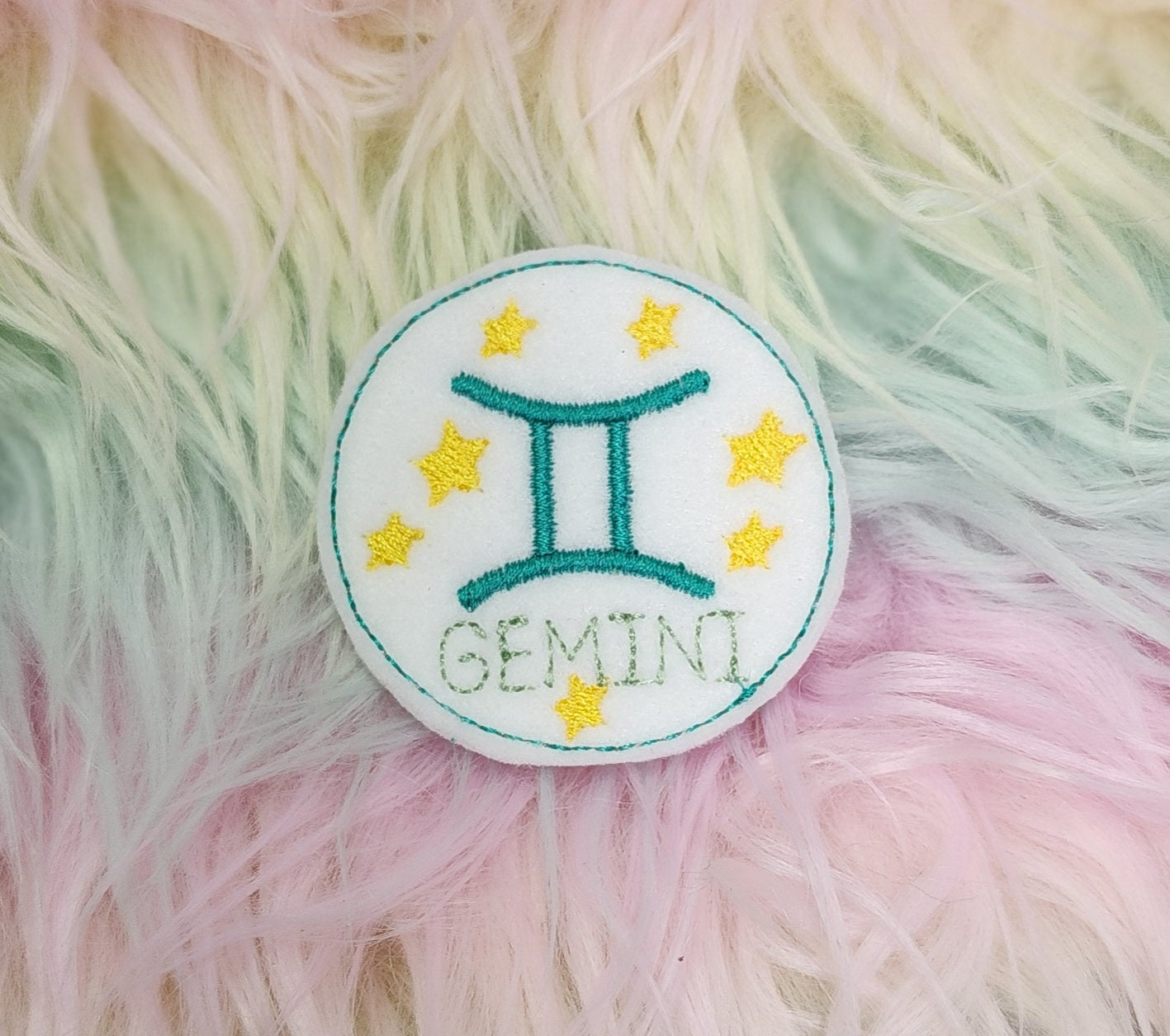 Gemini Embroidery Design