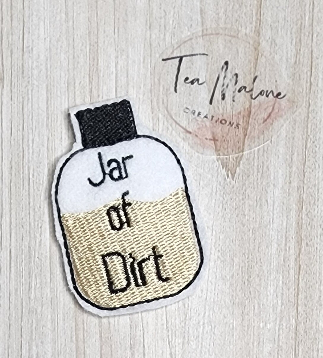 Jar of Dirt Embroidery Design