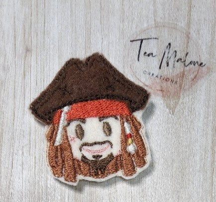 Pirate Captain Embroidery Design