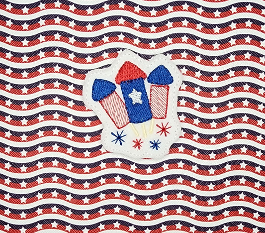 Fireworks Trio Embroidery Design