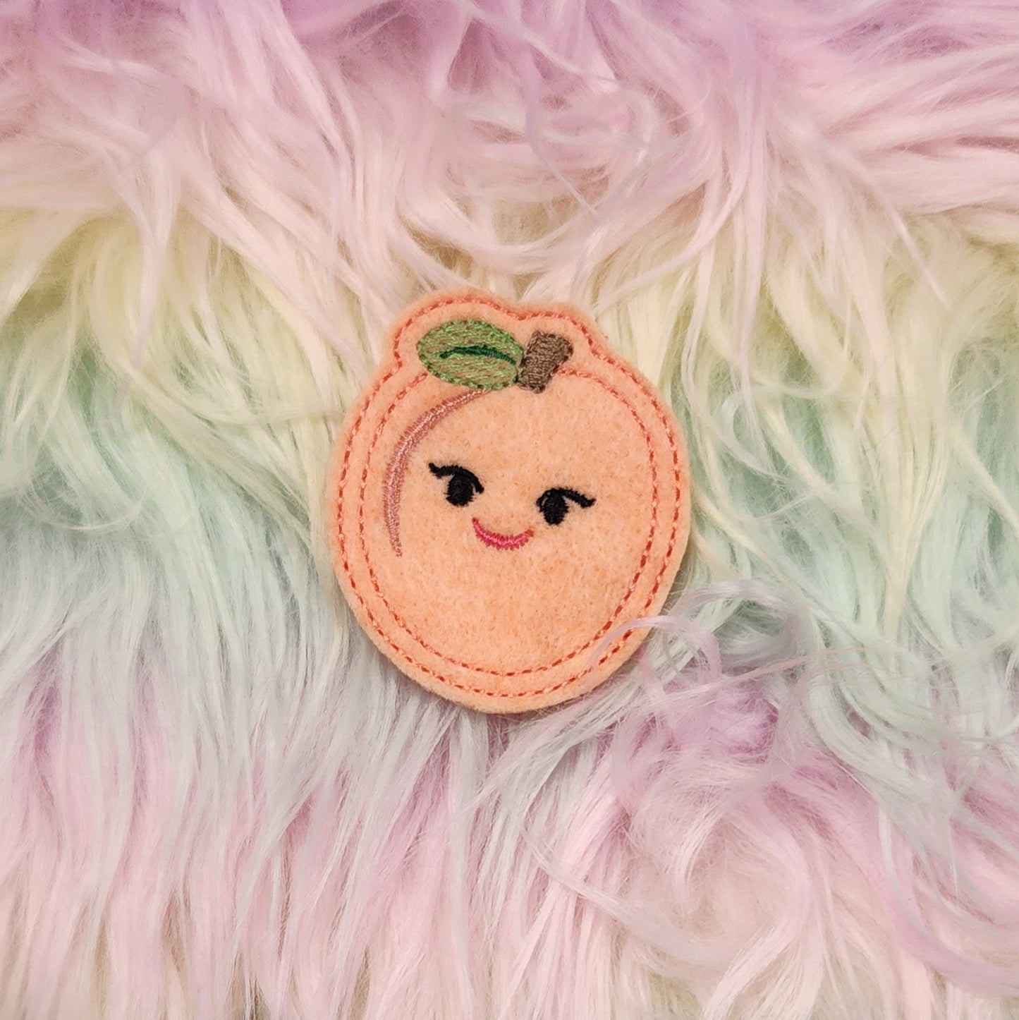 Squishy Peach Embroidery Design