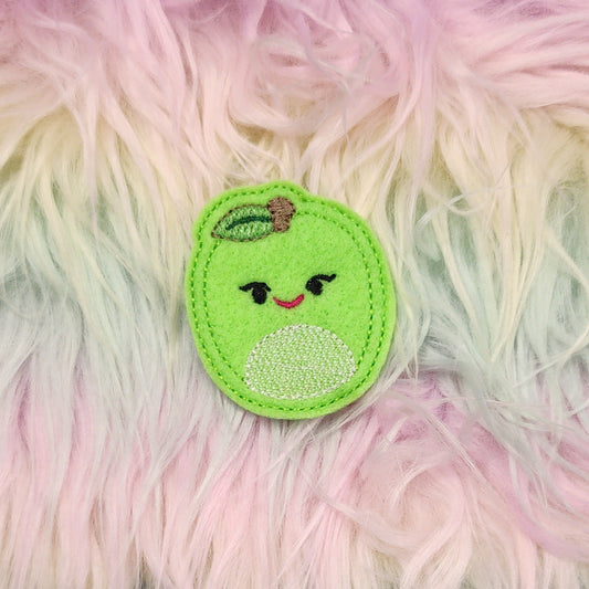 Squishy Apple Embroidery Design