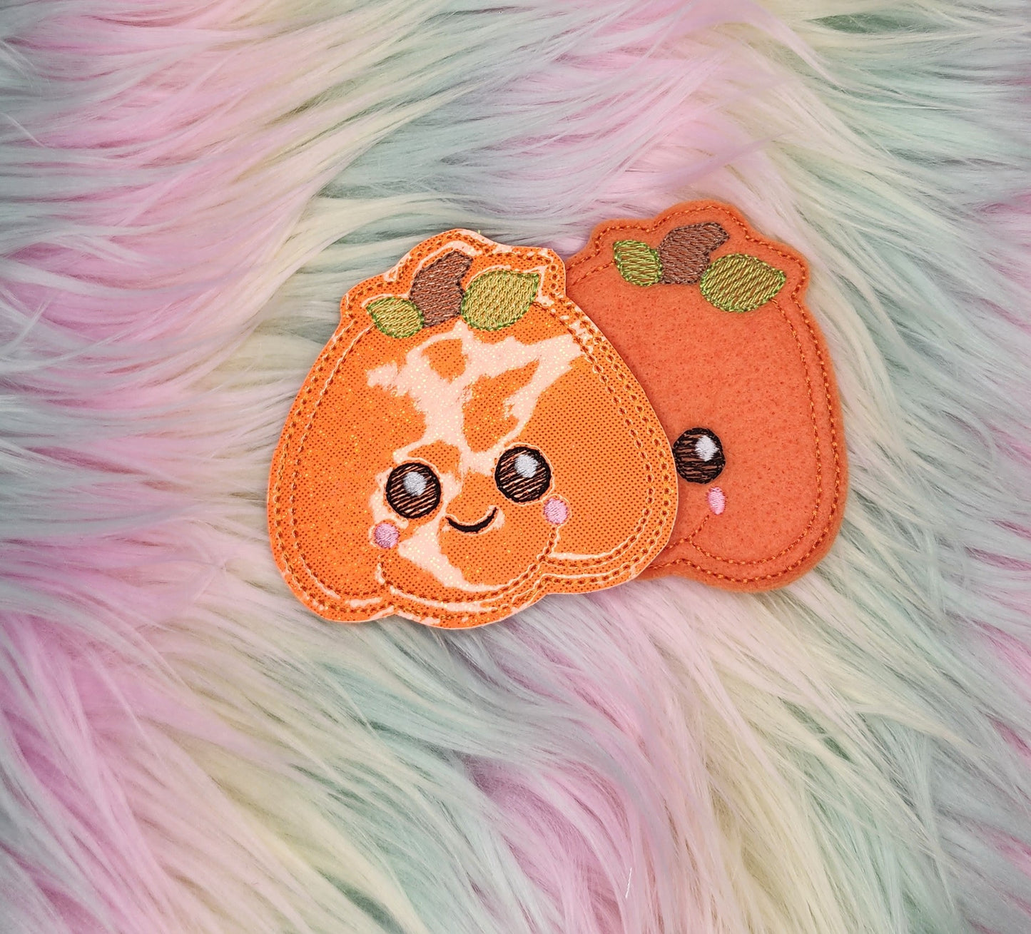 Cute Pumpkin Headband Slider Embroidery Design