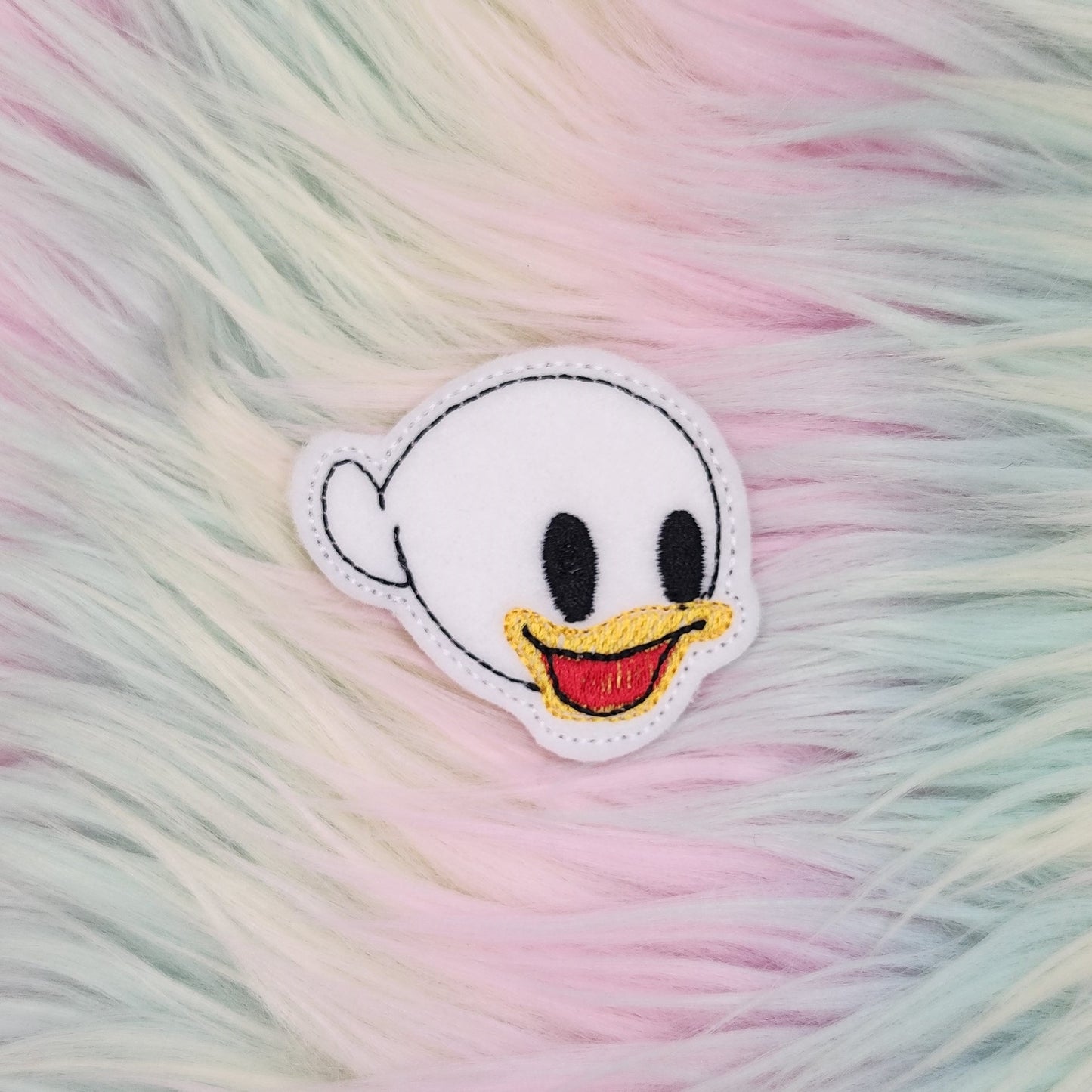 Ghost Duck Embroidery Design