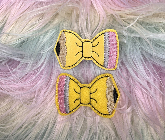 Pencil Bowtie Snap Clip