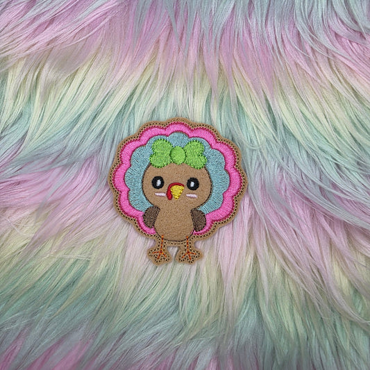 Turkey Girl Headband Slider Embroidery Design