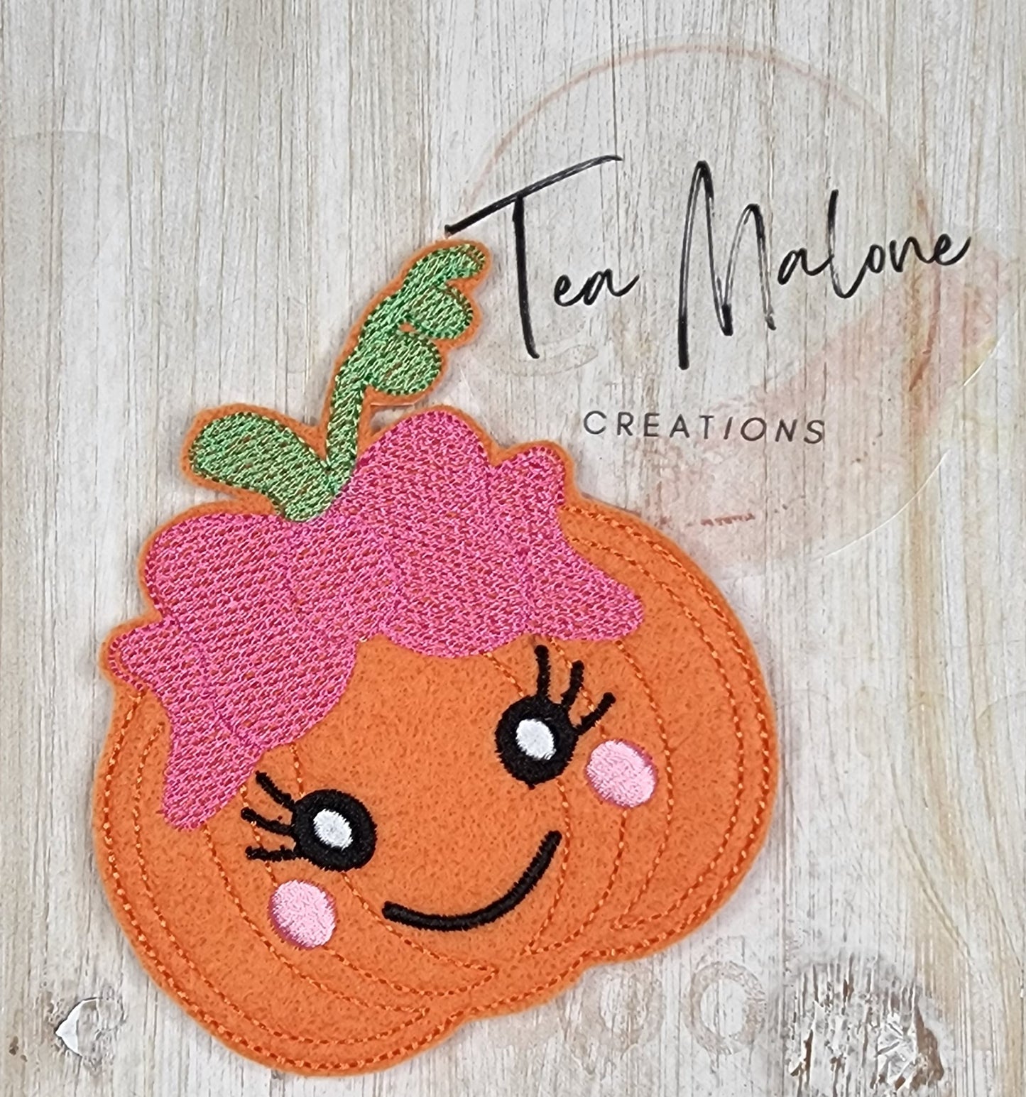 Pumpkin Cutie Headband Slider Embroidery Design