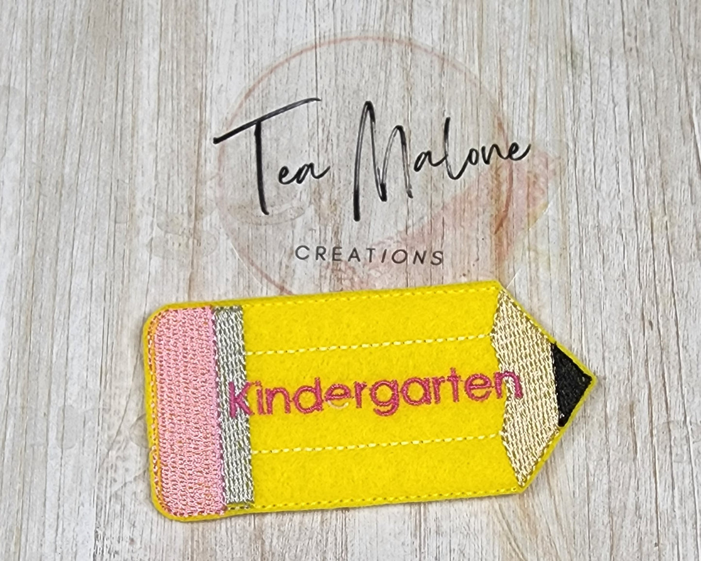 Kindergarten Pencil Headband Slider Embroidery Design