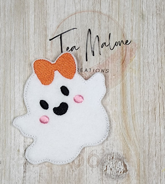 Ghost Cutee Headband Slider Embroidery Design