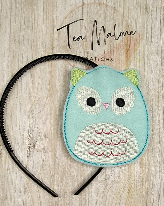 Squishy Owl Headband Slider Embroidery Design