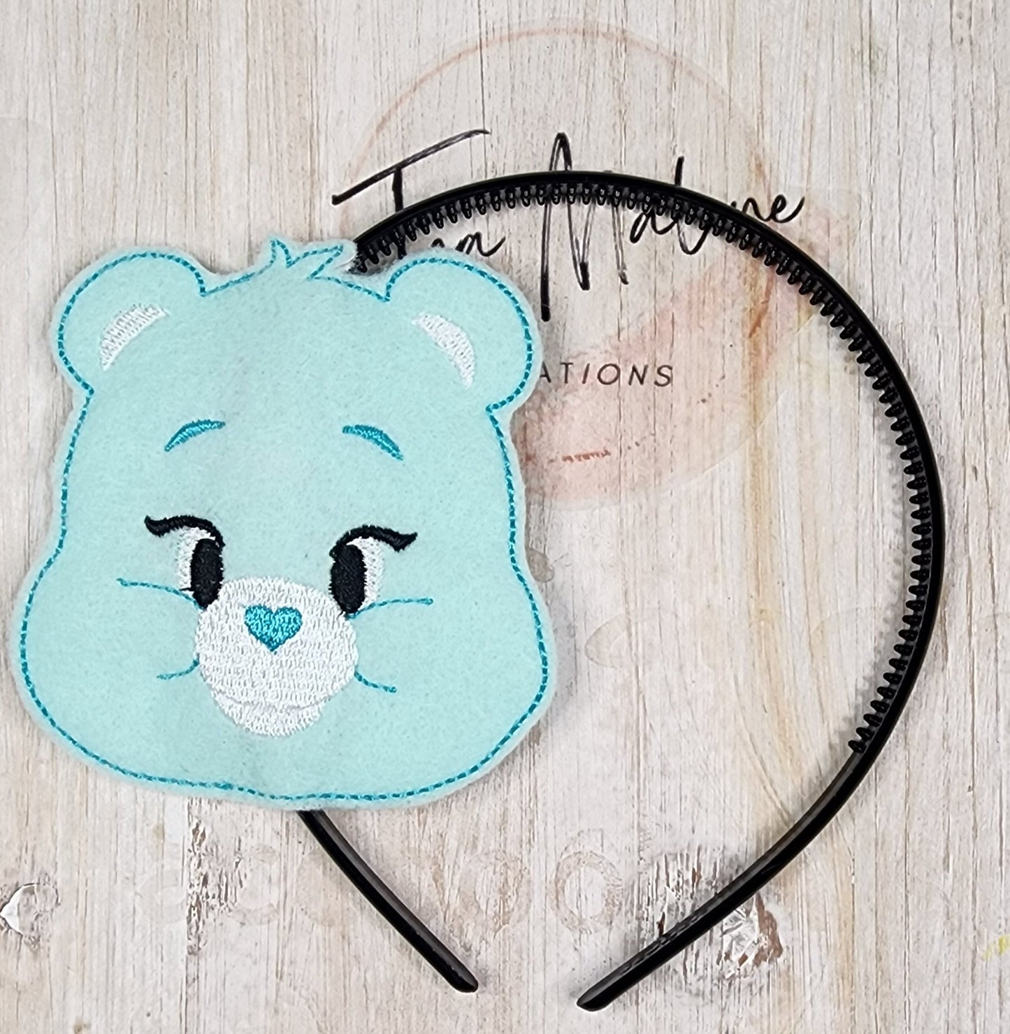 Cuddly Bear Headband Slider Embroidery Design