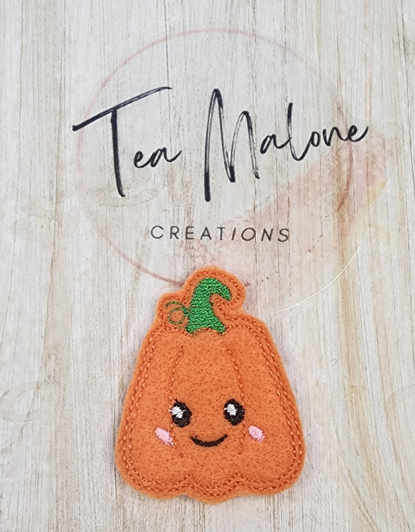 Kawaii Pumpkin Embroidery Design