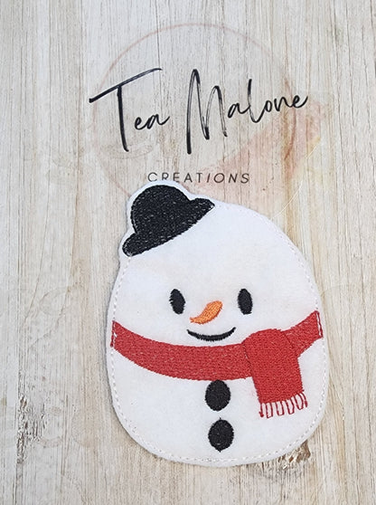 Squishy Snowman Headband Slider Embroidery Design