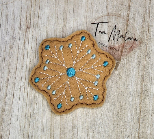 Snowflake Cookie Embroidery Design