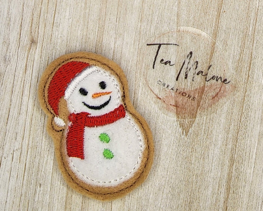 Snowman Cookie Embroidery Design