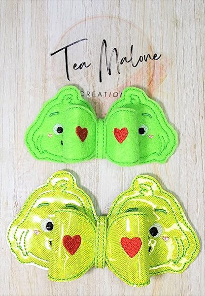 Baby Meanie Bow Embroidery Design