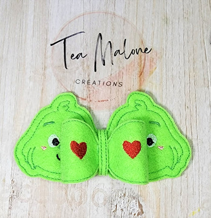 Baby Meanie Bow Embroidery Design