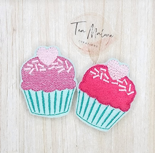 Valentine Cupcake Embroidery Design
