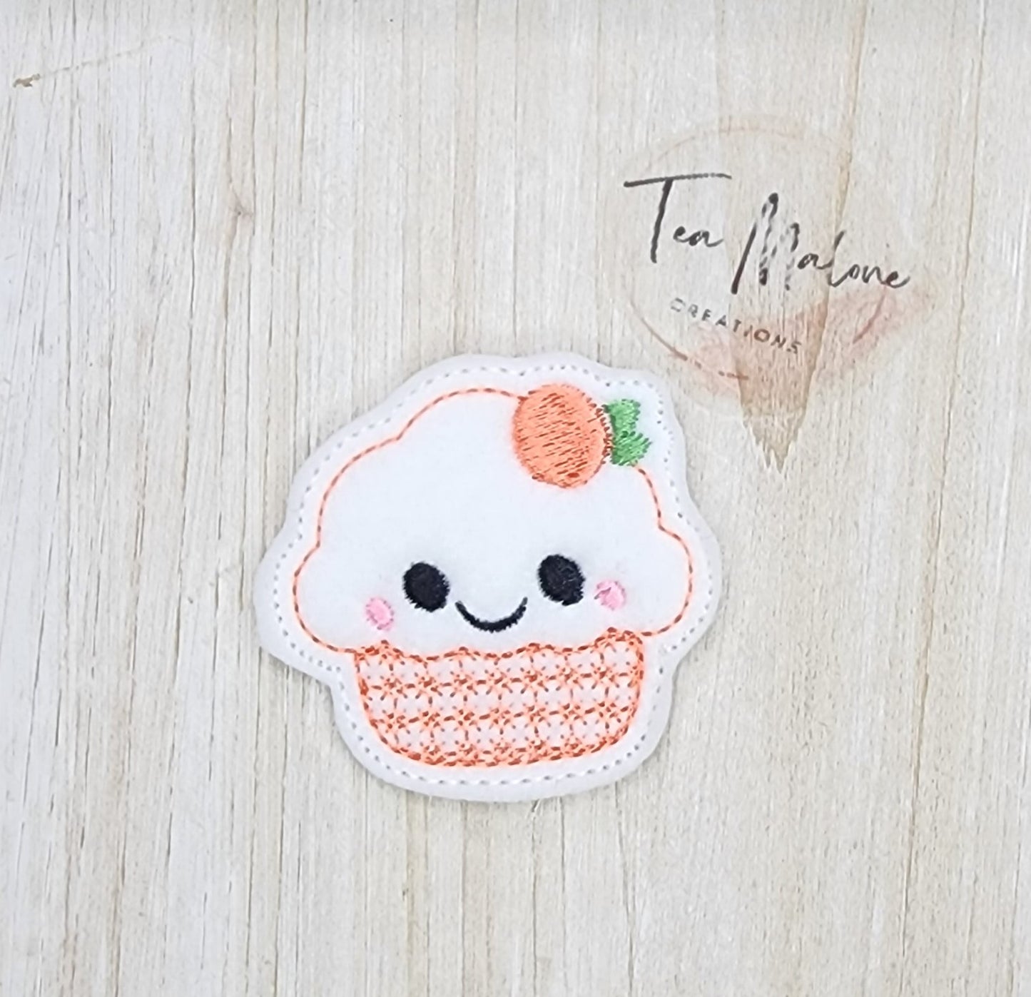 Kawaii Cupcake Embroidery Design