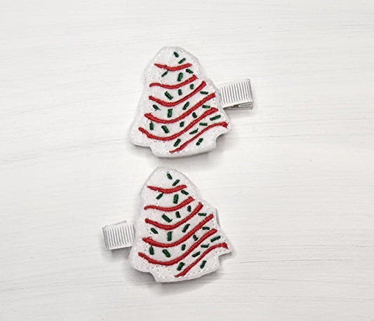 Christmas Cakes Feltie Clip Set