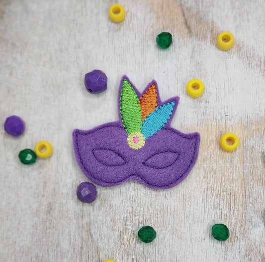 Mardi Gras Mask Embroidery Design