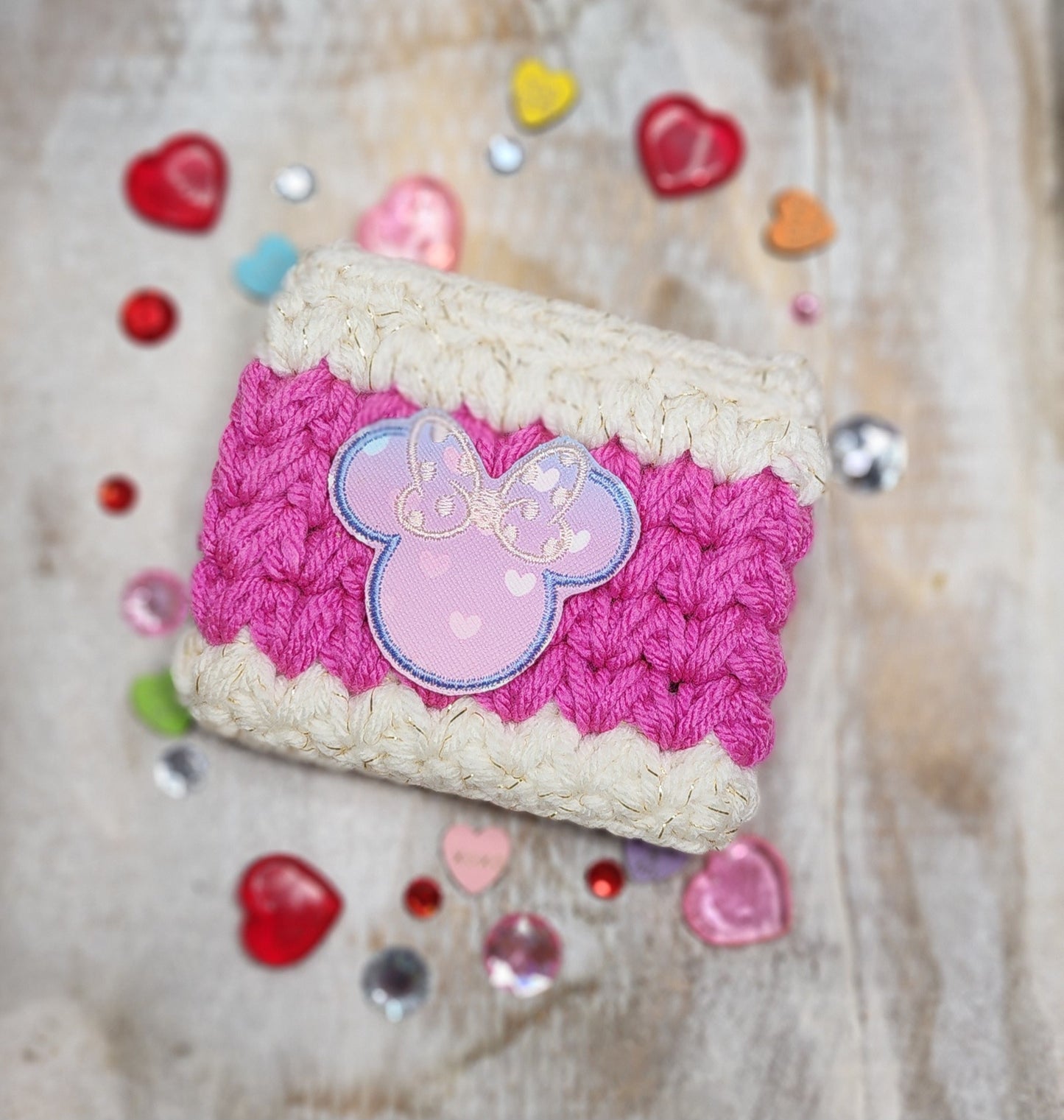 Heart Mouse Ears Cup Cozy