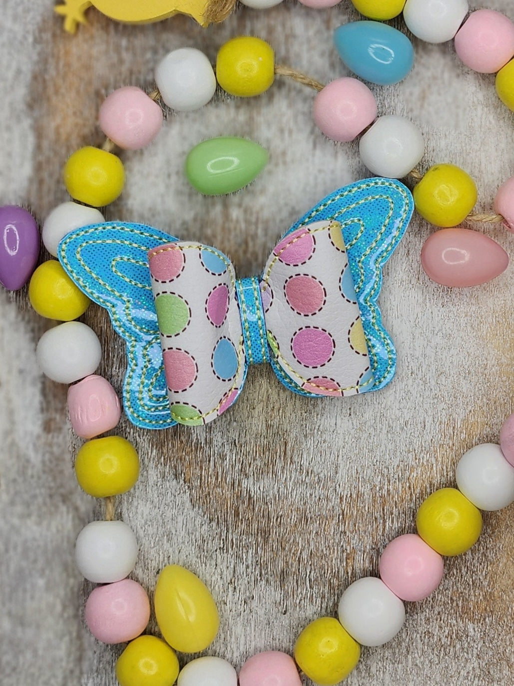 Butterfly Bow Embroidery Design