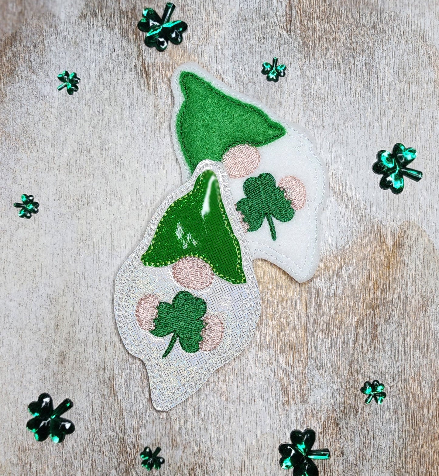 Lucky Gnome Headband Slider Embroidery Design