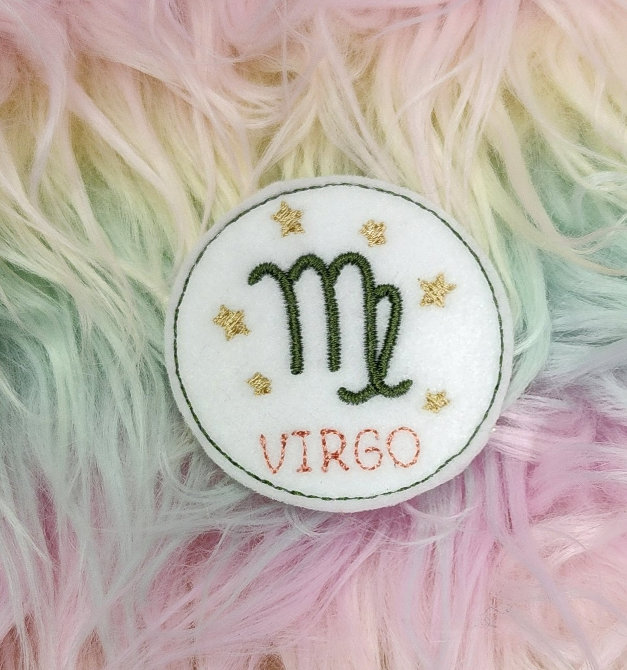 Virgo Embroidery Design